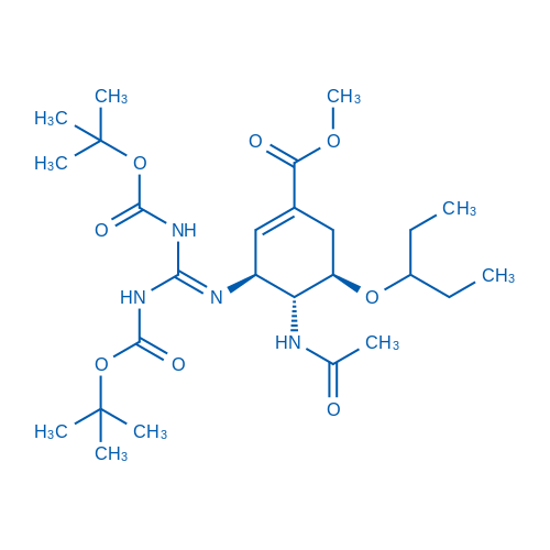 Methyl (3S,4R,5R)-4-acetamido-5-(pentan-3-yloxy)-3-((2,2,10,10-tetramethyl-4,8-dioxo-3,9-dioxa-5,7-diazaundecan-6-ylidene)amino)cyclohex-1-ene-1-carboxylate 1g