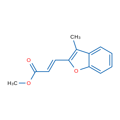 Methyl (2E)-3-(3-methyl-1-benzofuran-2-yl)prop-2-enoate 1g