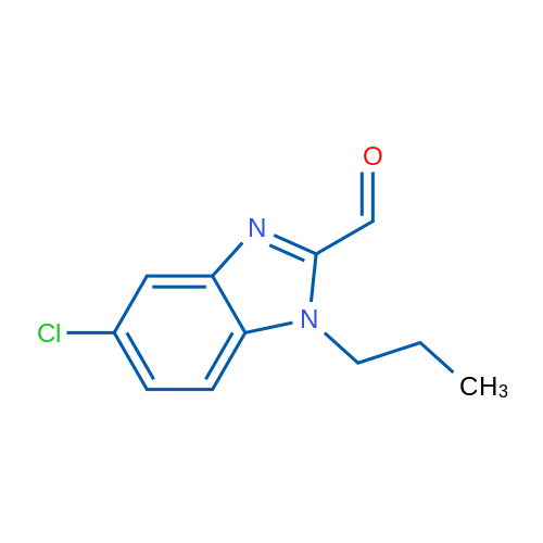5-Chloro-1-propyl-1H-benzo[d]imidazole-2-carbaldehyde 250mg