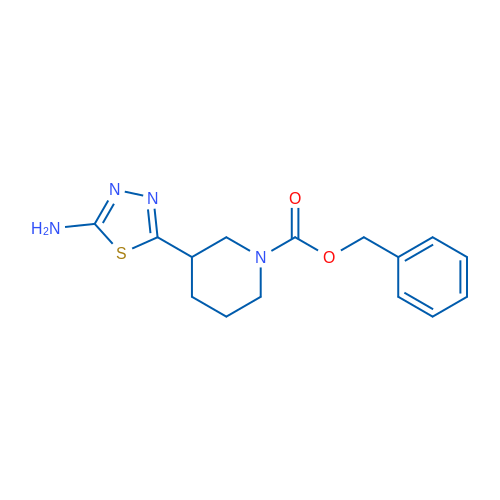 Benzyl 3-(5-amino-1,3,4-thiadiazol-2-yl)piperidine-1-carboxylate 1g