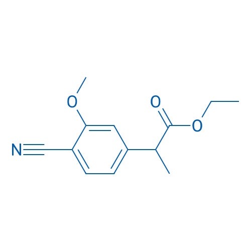 Ethyl 2-(4-cyano-3-methoxyphenyl)propanoate 1g