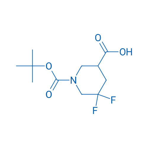 1-(tert-Butoxycarbonyl)-5,5-difluoropiperidine-3-carboxylic acid 250mg