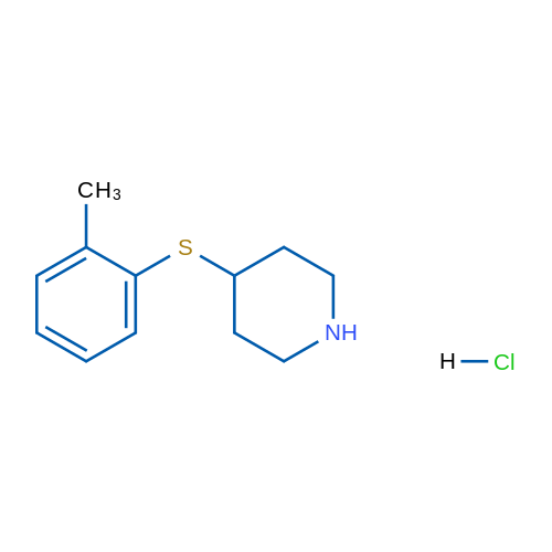 4-(o-Tolylthio)piperidine hydrochloride 5g