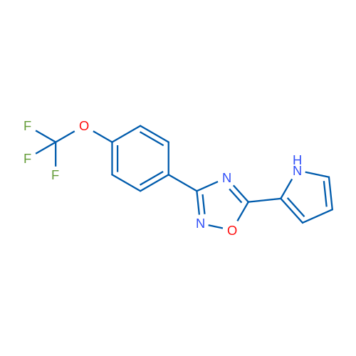 5-(1H-Pyrrol-2-yl)-3-[4-(trifluoromethoxy)phenyl]-1,2,4-oxadiazole 1g