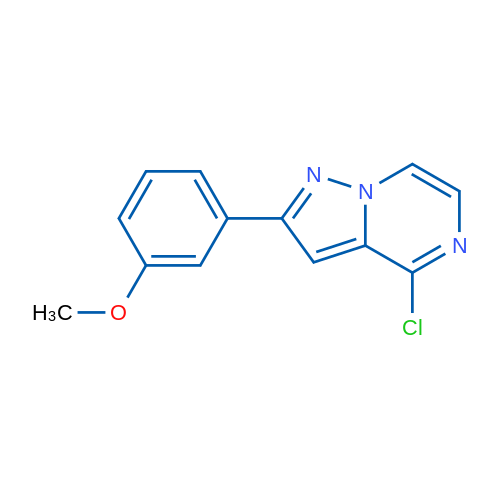 4-Chloro-2-(3-methoxyphenyl)pyrazolo[1,5-a]pyrazine 1g