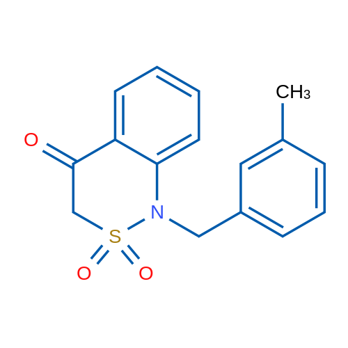 1-(3-Methylbenzyl)-1H-benzo[c][1,2]thiazin-4(3H)-one 2,2-dioxide 250mg