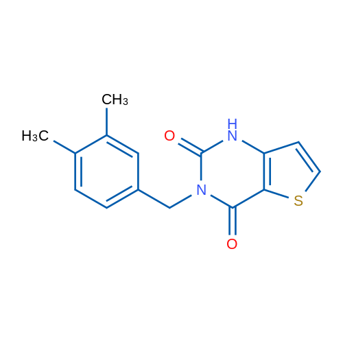 3-[(3,4-Dimethylphenyl)methyl]-1H,2H,3H,4H-thieno[3,2-d]pyrimidine-2,4-dione 1g