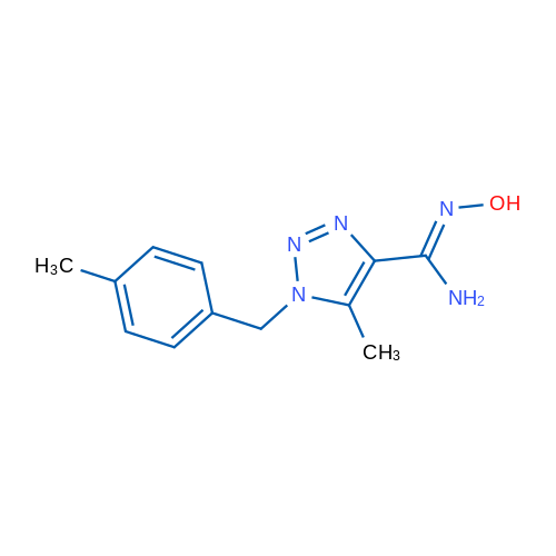 (Z)-N'-Hydroxy-5-methyl-1-[(4-methylphenyl)methyl]-1H-1,2,3-triazole-4-carboximidamide 1g