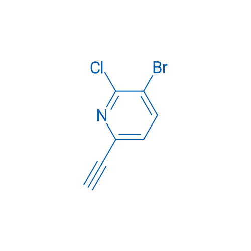 3-Bromo-2-chloro-6-ethynylpyridine 250mg