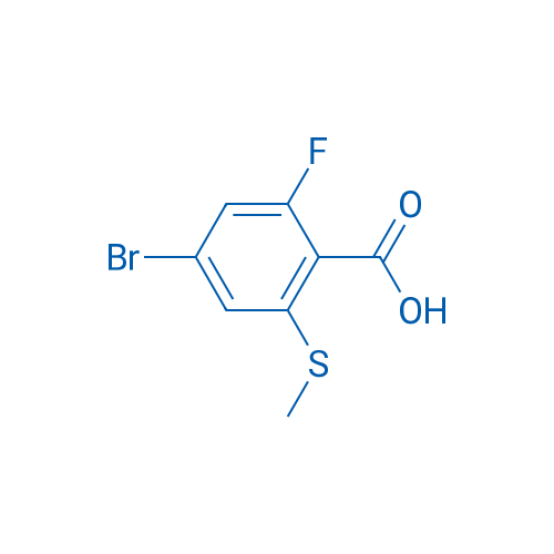4-BROMO-2-FLUORO-6-(METHYLTHIO)BENZOIC ACID 250mg