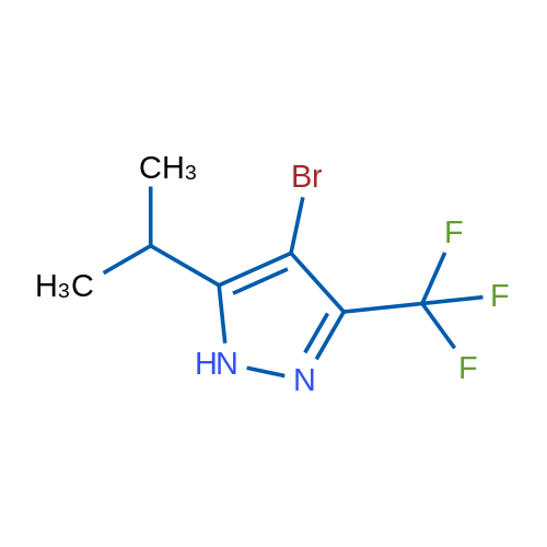 4-Bromo-5-iso-propyl-3-(trifluoromethyl)-1H-Pyrazole 1g