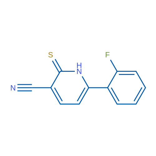 6-(2-Fluorophenyl)-2-thioxo-1,2-dihydropyridine-3-carbonitrile 1g