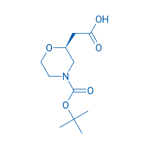 (S)-2-(4-(tert-Butoxycarbonyl)morpholin-2-yl)acetic acid 250mg