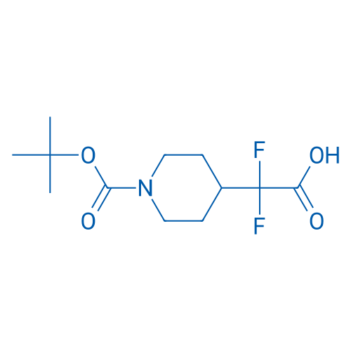 2-{1-[(tert-butoxy)carbonyl]piperidin-4-yl}-2,2-difluoroacetic acid 250mg