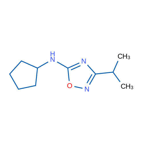 Cyclopentyl-(3-isopropyl-[1,2,4]oxadiazol-5-yl)-amine 1g