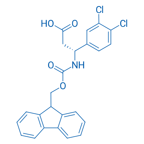(R)-3-((((9H-Fluoren-9-yl)methoxy)carbonyl)amino)-3-(3,4-dichlorophenyl)propanoic acid 250mg