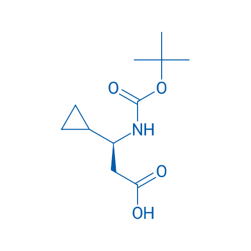 (S)-3-((tert-Butoxycarbonyl)amino)-3-cyclopropylpropanoic acid 250mg