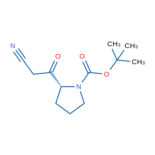 (R)-tert-Butyl 2-(2-cyanoacetyl)pyrrolidine-1-carboxylate 1g