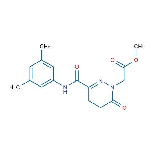 Methyl 2-{3-[(3,5-dimethylphenyl)carbamoyl]-6-oxo-1,4,5,6-tetrahydropyridazin-1-yl}acetate 1g