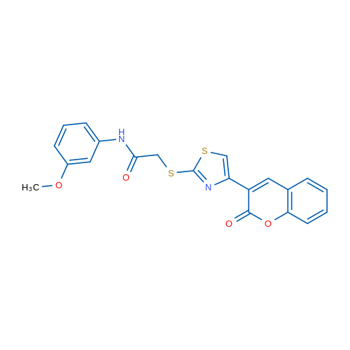 N-(3-Methoxyphenyl)-2-{[4-(2-oxo-2H-chromen-3-yl)-1,3-thiazol-2-yl]sulfanyl}acetamide 1g