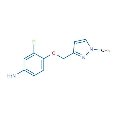 3-Fluoro-4-((1-methyl-1H-pyrazol-3-yl)methoxy)aniline 1g