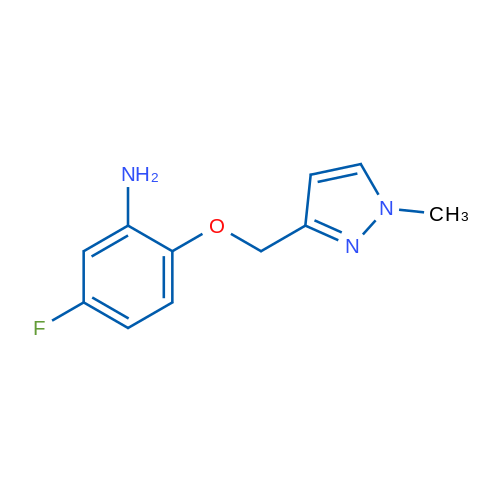 5-Fluoro-2-((1-methyl-1H-pyrazol-3-yl)methoxy)aniline 1g