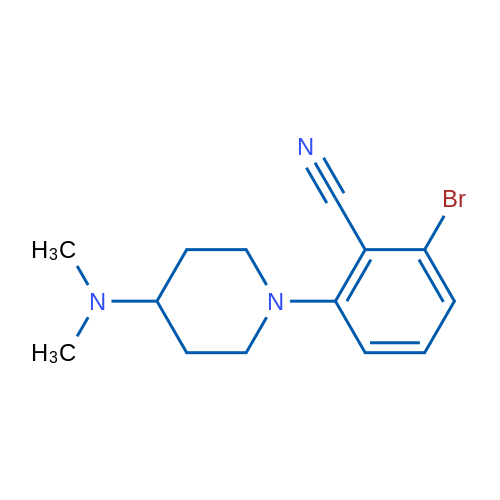 2-Bromo-6-(4-(dimethylamino)piperidin-1-yl)benzonitrile 1g