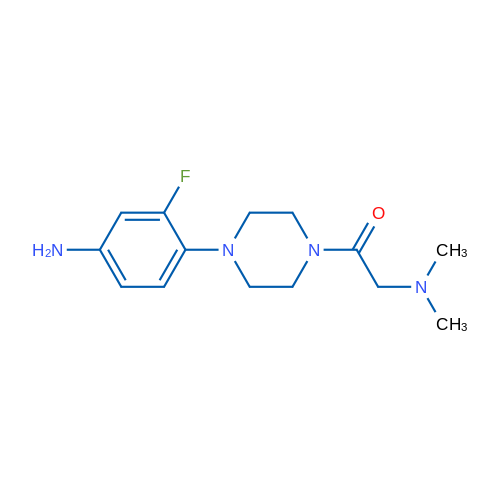 1-[4-(4-Amino-2-fluorophenyl)-1-piperazinyl]-2-(dimethylamino)-ethanone 1g