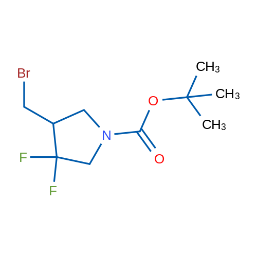 tert-Butyl 4-(bromomethyl)-3,3-difluoropyrrolidine-1-carboxylate 250mg