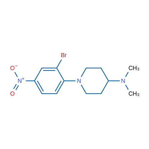 1-(2-Bromo-4-nitrophenyl)-N,N-dimethylpiperidin-4-amine 1g