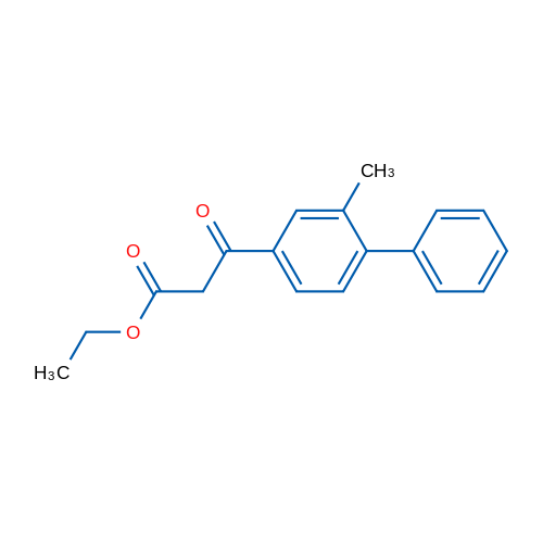 Ethyl 3-(2-methyl-[1,1'-biphenyl]-4-yl)-3-oxopropanoate 1g
