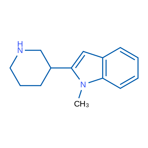 1-Methyl-2-(piperidin-3-yl)-1H-indole 1g