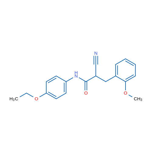 2-Cyano-N-(4-ethoxyphenyl)-3-(2-methoxyphenyl)propanamide 1g