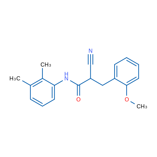 2-Cyano-N-(2,3-dimethylphenyl)-3-(2-methoxyphenyl)propanamide 1g