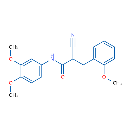 2-Cyano-N-(3,4-dimethoxyphenyl)-3-(2-methoxyphenyl)propanamide 1g