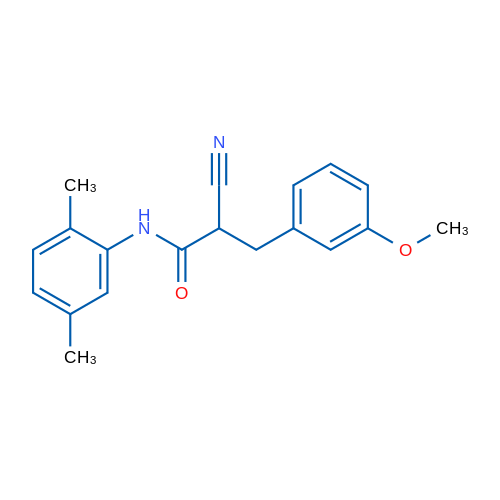 2-Cyano-N-(2,5-dimethylphenyl)-3-(3-methoxyphenyl)propanamide 1g