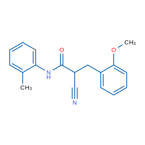 2-Cyano-3-(2-methoxyphenyl)-N-(2-methylphenyl)propanamide 1g