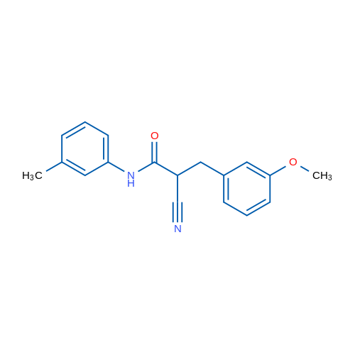 2-Cyano-3-(3-methoxyphenyl)-N-(3-methylphenyl)propanamide 1g