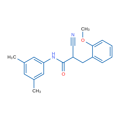 2-Cyano-N-(3,5-dimethylphenyl)-3-(2-methoxyphenyl)propanamide 1g