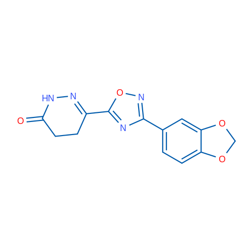 6-[3-(2H-1,3-Benzodioxol-5-yl)-1,2,4-oxadiazol-5-yl]-2,3,4,5-tetrahydropyridazin-3-one 1g