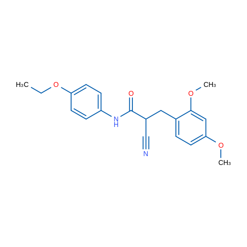 2-Cyano-3-(2,4-dimethoxyphenyl)-N-(4-ethoxyphenyl)propanamide 1g