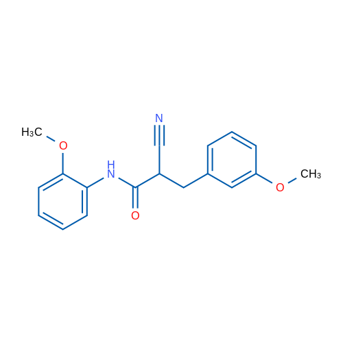 2-Cyano-N-(2-methoxyphenyl)-3-(3-methoxyphenyl)propanamide 1g