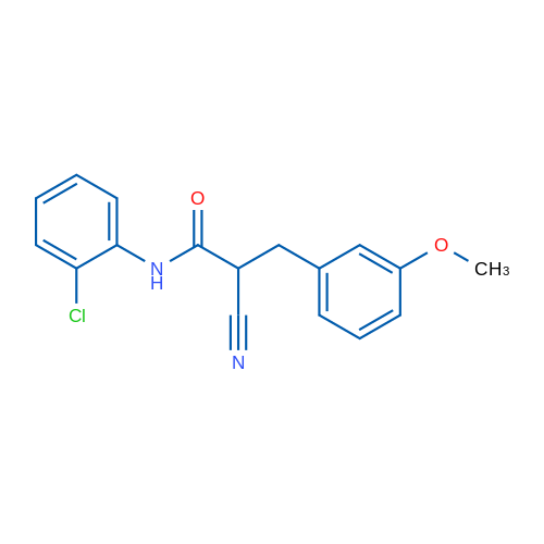 N-(2-Chlorophenyl)-2-cyano-3-(3-methoxyphenyl)propanamide 1g