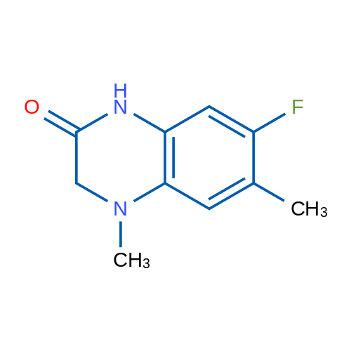7-Fluoro-4,6-dimethyl-3,4-dihydroquinoxalin-2(1H)-one 1g