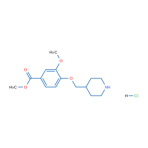 Methyl 3-methoxy-4-[(piperidin-4-yl)methoxy]benzoate hydrochloride 1g
