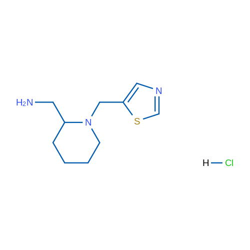 (1-(Thiazol-5-ylmethyl)piperidin-2-yl)methanamine hydrochloride 1g