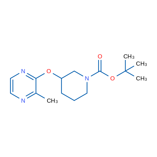 tert-Butyl 3-((3-methylpyrazin-2-yl)oxy)piperidine-1-carboxylate 1g