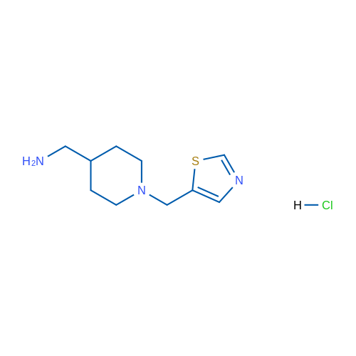 (1-(Thiazol-5-ylmethyl)piperidin-4-yl)methanamine hydrochloride 1g