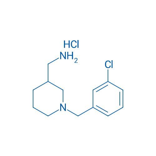 (1-(3-Chlorobenzyl)piperidin-3-yl)methanamine hydrochloride 1g