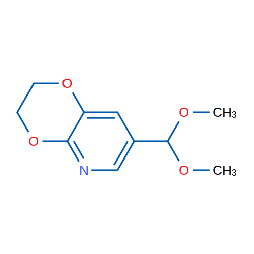 7-(Dimethoxymethyl)-2,3-dihydro-[1,4]dioxino-[2,3-b]pyridine 1g